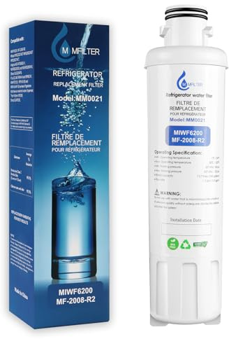 MIWF6200 Wasserfilter Ersatz kompatibel mit Midea MF-2008-R2, Sharp SJWF200, Thor Kitchen WF200, Zline MIWFT2100, Insignia NS-WF26SS0-1 Twist-In Kühlschrank-Wasserfilter (1 Stück)