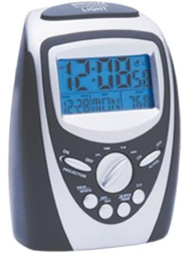 Precision PREC0094 Radio Controlled Projection Alarm Clock, 7 Colours