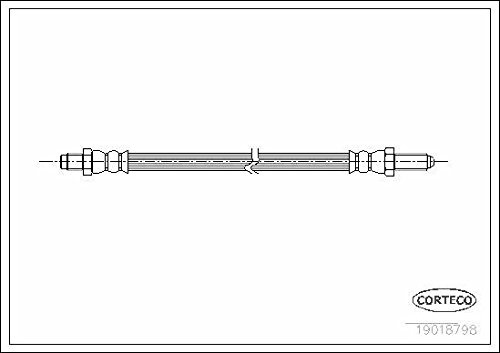 Corteco 19018798 Bremsschlauch vorne | 19018798 Kompatibel mit 900 I Combi Coupe,99,99 Combi Coupe