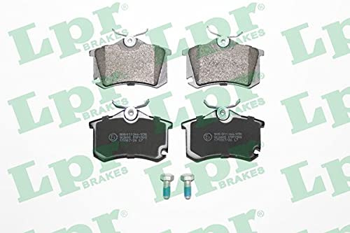 LPR 05P1508 Bremsbelagsatz Bremsbeläge Hinten Kompatibel mit VW Golf 5 Schrägheck 1K1