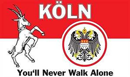 U24 Flagge Fahne Köln You´ll Never Walk allone 90 x 150 cm