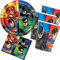 CARPETA/Unique 33-teiliges Partyset * Justice League Superhelden * mit Teller + Becher + Servietten + Deko // Kindergeburtstag