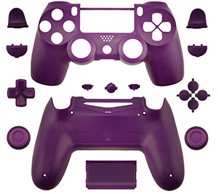WPS matt Controller Case Collection Full Gehäuse Schale + Full Tasten für PS4 Playstation Slim Pro (jdm-040) Controller violett violett
