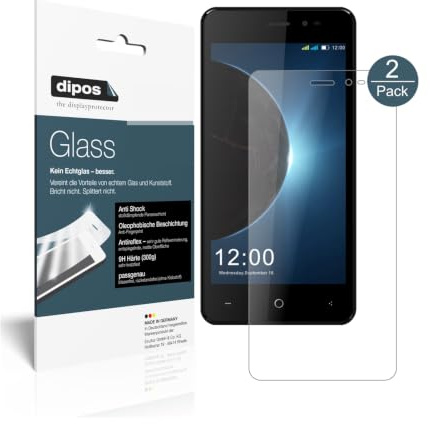 dipos 2x Displayschutzfolie 9H matt für Leagoo Z6 | Antireflex, entspiegelnd, bricht und splittert nicht, kein Echtglas, Anti-Shock, kratzfest, blasenfrei, selbstklebend