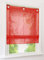 1er-Pack Raffrollo mit U-Haken Weiß Transparent Voile Ösenrollo Vorhang (BxH 100x130cm, Rot)