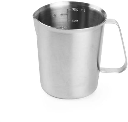 HENDI Messbecher, Schwere Ausführung, 0,5L, ø90x(H)110mm, Edelstahl