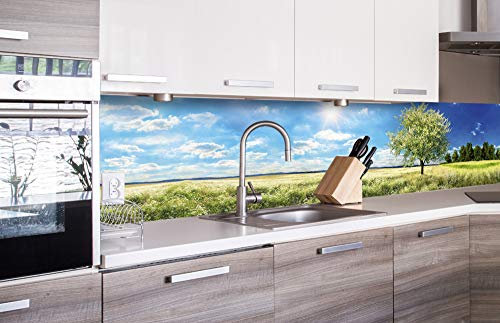 Dimex Küchenrückwand Folie selbstklebend Baum AUF Wiese | Klebefolie - Dekofolie - Spritzschutz für Küche | Made in EU - 260 cm x 60 cm