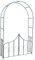 Selections Metal Garden Arch with Double Gate Outdoor Climbing Plants (240cm x 140cm)