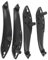 Gorgeri Innentürgriff Verkleidung 51417279311, 4er-Set Autotürinnenverkleidung, Fit für F30 F32 F34 F82, Linkslenker, Auto Innenraum Dekoration