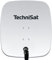 TechniSat SATMAN 65 PLUS - Satellitenschüssel für 4 Teilnehmer (65 cm Sat Spiegel mit Masthalterung und 40mm Universal-Quattro-Switch-LNB) weiß