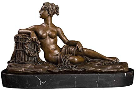 LLSJF Skulpturen Statuen Dekoration Wohnkultur Nackte Frau Statue Figur Kupferskulptur