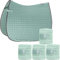 Eskadron Set Basic Cotton Schabracke mit Fleecebandagen in Ice, Größe:Pony Dressur (PD)