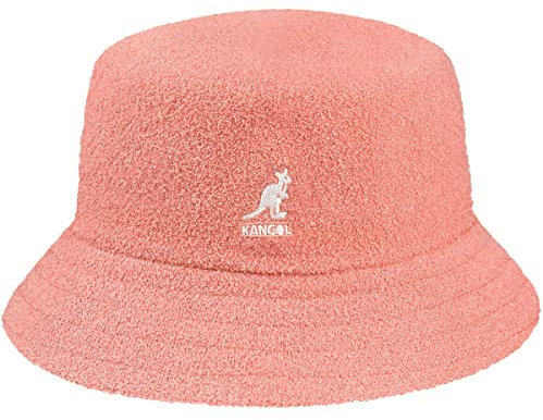 Kangol Frottee Bermuda Bucket Stoffhut Sommerhut Strandhut Sonnenhut Fischerhut (S (54-55 cm) - apricot)