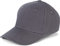 styleBREAKER Unisex 6-Panel Baseball Cap | gebürstete Baumwolle | Klettverschluss verstellbar | einfarbiges Basecap für Damen und Herren, Farbe:Dunkelgrau