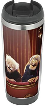Statler and Waldorf The Muppets - Travel Mug, Thermal Insulated Cup for Hot and Cold Beverages Drinks