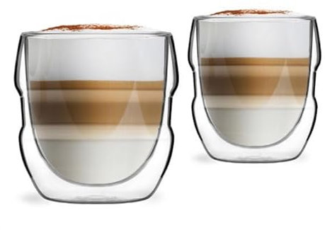Vialli Design SFERICO 7954 Doppelwandige Trinkgläser, 250 ml, 2 Stück