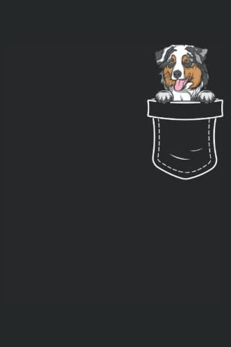 Australian Shepherd Brusttasche: Hunde Notizbuch | DIN A5 | Liniert | 120 Seiten
