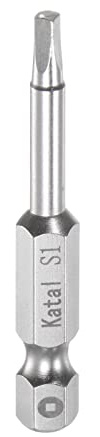 sourcing map S1 Vierkant Schraubendreher Bit Set 1/4 Zoll 50mm Lang Bitsatz | Sechskantschaft Magnetisch für Elektroschrauber Akkuschrauber Werkzeug Fahrrad Reparatur