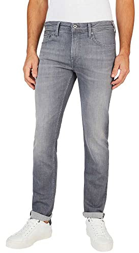 Pepe Jeans Men's Hatch Regular Jeans, Grey (Denim-ug4), 38W / 34L