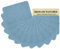 J.CARP Denim Iron-on Jean Patches Repair Patches for Jeans Inside & Outside 100% Cotton with Strong Glue, Blue Repair Decorating Kit 12 Pieces Size 3 by 4-1/4 (7.5 cm x 10.5 cm) Light Blue