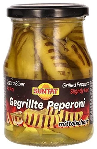 Suntat gegrillte Peperoni, mittelscharf, 320 g, Abtropfgewicht 120 g