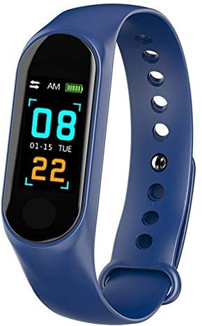 M3 IP65 Impermeabile Bluetooth Smart Band Sport Cardiofrequenzimetro Fitness Smart Bracciale (Nero)