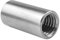 Techtanium® Gewindemuffen M10 x 20 mm Rund aus Edelstahl A2 (20 Stück) | Versch. Größen & Verpackungseinheiten verfügbar | Verbindungsmuttern | Verbindungsmuffen | Distanzmuffen