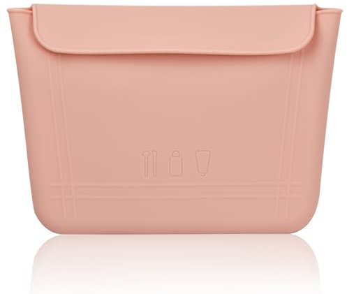 volumoon Kosmetiktasche aus Silikon, Reise Kulturbeutel, Wasserdicht Kosmetiktasche, Make Up Pinsel Tasche, Tragbar Kulturbeutel für Frauen Make-up, Pinsel, Toilettenartikel, Schmuck Aufbewahrung