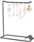 Mikihat Présentoir à Bijoux, Porte-Bijoux Métal, Présentoir de Collier, Boucle d'Oreille Présentoir, Organisateur de Bijoux, Suspendu Présentoir à Bijoux pour Bracelets Bagues Collier Montre (Noir)