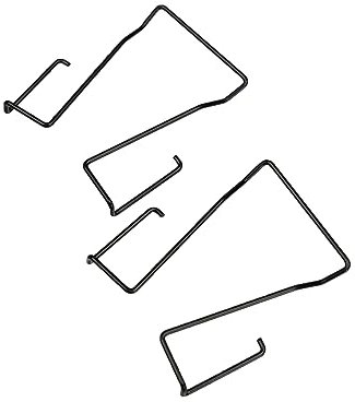 Amykite 2PCS Metal Replacement Belt Clip for SONY UTX-B03/B40, Boya, Saramonic, Shure, Sennheiser & More - Black Metal Microphone Clip