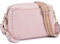 Roulens Damen Handy Umhängetasche,Veganem Leder Crossbody Schultertasche,Breiter Riemen Abendtasche mit drei Reißverschlussfächern Handtaschemit mit Kartenschlitz Verstellbar Abnehmbar Schultergurt
