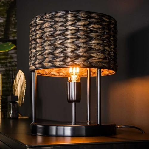famlights Industrie Tischlampe Karla Vintage Look/Steampunk Tischleuchte Tischlampe E27 / Metall Wohnzimmerlampe Nachttischlampe Vintage Landhaus Industrial Schlafzimmer Wohnzimmer