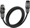 FORE Mikrofonkabel XLR Stecker auf XLR Busche Kabel 1m 1-Stück