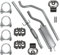 Polmo Schalldämpferset Auspuffanlage Auspuff für Fiat Grande Punto 1 I 2005-2010 1.3 MJTD