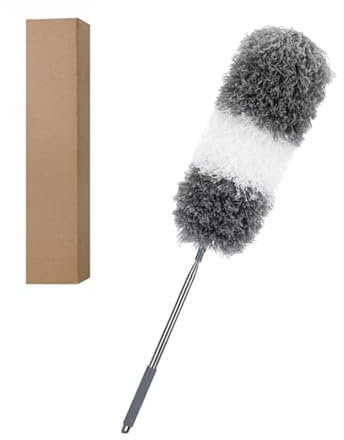 Thapncow 3 pcs Plumeau Poussiere Telescopique 280 cm|un plumeau|brosse poussiere microfibre|artefact de nettoyage anti-poussière rétractable|pour Ventilateur Plafond, Meubles, Voitures, Toile Araignée