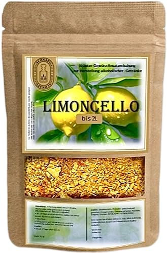 Kräuter-Likör Ansatzmischung zum Selber machen | Set zum Selber machen | KräuterSchnapsGenuss Ansatzmischungen zur Herstellung von Spirituosen für jeden Geschmack (Limoncello)