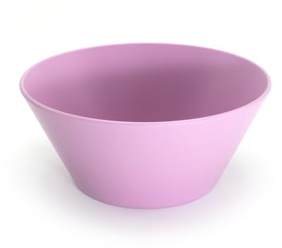 Ökolution Lot de 8 bols à salade réutilisables en plastique robuste - Ronds - Rose - RPET - En plastique recyclé