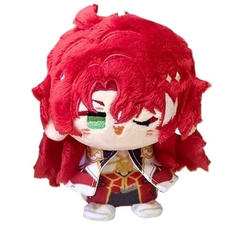 TOPLITHE Honkai Star Rail Kuscheltier, 12CM Kawaii Anime Plüsch Schlüsselanhänger Weiche Entzückende Baumwoll Plüschpuppe for HSR Fans Geschenke(Size:Argenti)