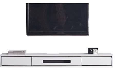 KAYEF Wall Mounted TV, Floating TV Stand with 2 Drawers – Wall Mounted TV Cabinet, Entertainment Center, Media Console, Floating TV Multimedia Storage Rack for AV Receiver