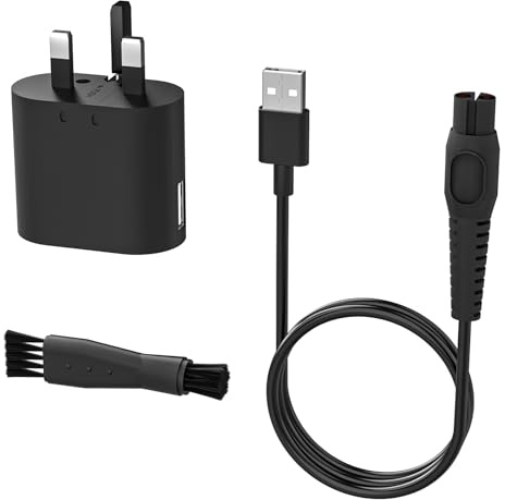 BOLUX-JS 5V Philips One Blade Charger, Replacement Norelco Shaver One Blade 360 QP2724, QP2720, QP 2824, QP4530, QP2734, S3241, X3053, MG9530/20/10, MG7950/30, MG7910, 5V Power Cable Adapter USB-A