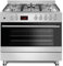 Gasline Gourmet GAG90GOXEL – 90cm Gasstandherd mit 5 Hochleistungsbrennern, Elektro-Backofen LPG 50mBar nach Bedarf Gasschlauch inkl. (GAG90GOXEL OGR)
