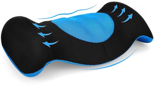 SAHEYER Lendenwirbelkissen, Lendenkissen Orthopädisches aus Memory Foam, Ergonomisches Rückenkissen Design, Geeignet für Bett, Sofa, Stuhl, Auto und Bürostuhl