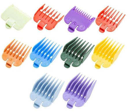 SGERUFZ 10 Pièces Peignes de guidage de tondeuse à cheveux,Guide ensemble peigne pour wahl,Accessoires tondeuse à cheveux,Hair clipper guard