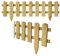 RANRHA Wooden Garden Picket Fence Panel – Decorative Natural Timber Border for Lawns, Flower Beds & Pathways – Easy to Install – 120 x 30 cm (Approx)