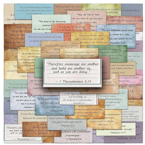 50 Stück Retro Bibelvers Aufkleber, Bibel Sticker, Religiöse Jesus Glauben Aufkleber, Inspirierende Christliche Vintage, JournalingAufkleber, Christliche Sticker Für Planer Wasserflasche Laptop