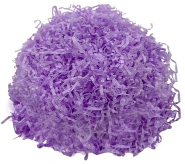 1kg Lilac Shredded Tissue Paper for Hampers, Soft to the Touch,Hampers Filling and Packaging Filler Shreds Stuffing Paper for BirthdayPart Baby Shower Gift Decoration