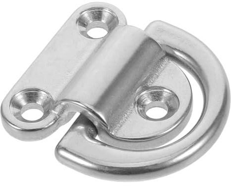 GARVALON Edelstahl D-Ring für Bootsanhänger mit Glatter Oberfläche Robust und Faltbar Schnelle Montage für Kajak und Schlauchboot Befestigung