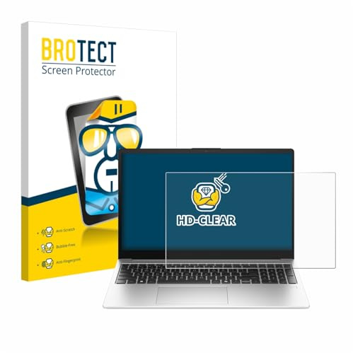 BROTECT Schutzfolie für HP 250R G10 15.6 | Transparenter Displayschutz Made in Germany Klare Displayschutz-Folie Clear Einfache Montage Case-Friendly Displayfolie