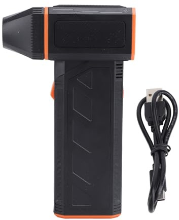 Portable Turbo Fan 130000RPM Brushless Jet Dry Blower, Cordless Air Duster with 3 Speed Levels, 45m/s High - Speed Electric Blower for Keyboard, Car, Laptop Cleaning