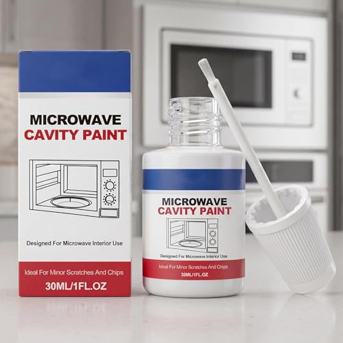 Pintura Para Cavidad Interior De Microondas, 30ml pintura epoxi microondas, Recubrimiento Retoque Electrodomésticos blancos, recubrimiento de alto brillo para frigoríficos, lavadoras, lavavajillas